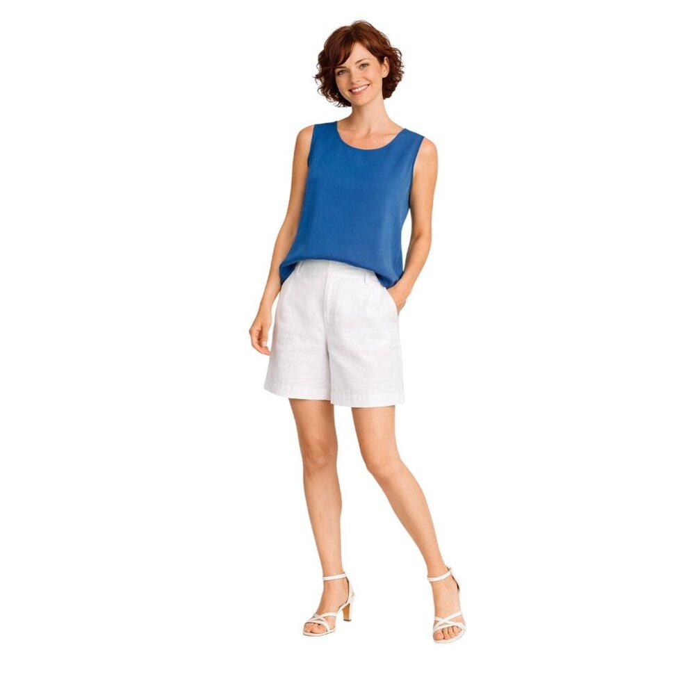 2/$30 Banana Republic Blue Large Sleeveless Blouse  Lightweight Polyester